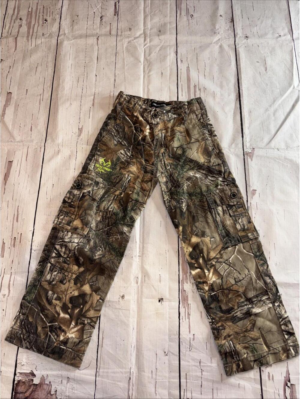 Realtree Xtra Camo Youth Pants Size 6/7 S Adjustable Waist Great Condition